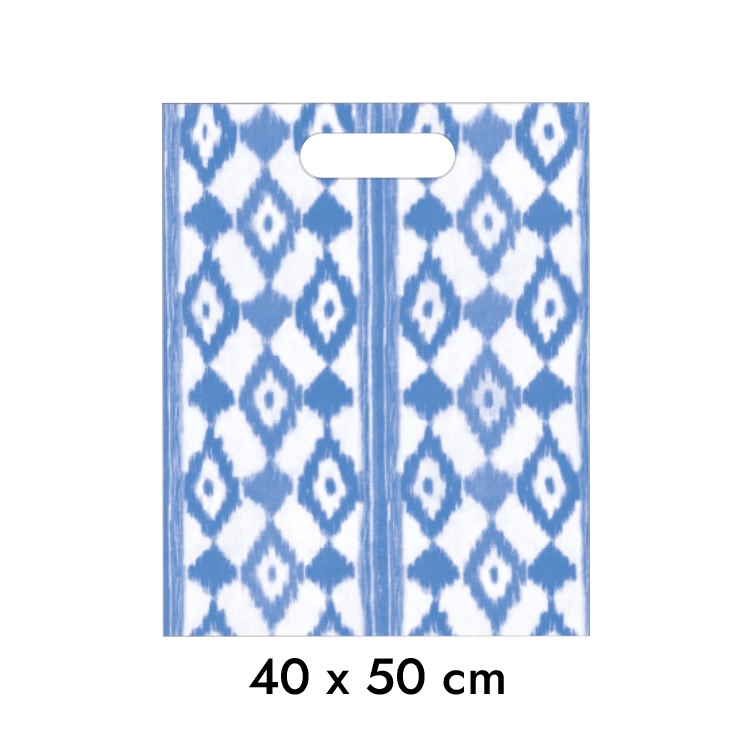 LLENGOS 40X50 Azul Bolsa Asa Troquel pte. 100u